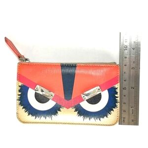 Fendi Monster coin purse key case